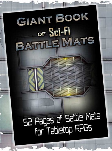COSMIC GAMES Big Book Of Sci-Fi Battle Mats | 60 Mappe Per Giochi Di Ruolo