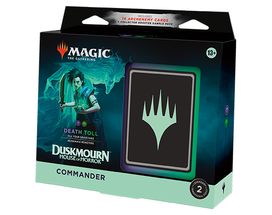 mtg horror commander precon Magic: The Gathering Duskmourn: House of Horror Commander Deck – Death Toll  – Dungeon's Gate